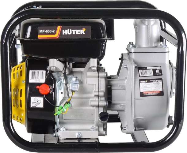 Мотопомпа бензиновая Huter MP-600-2, для чистой воды, 600л/мин [70/11/8]